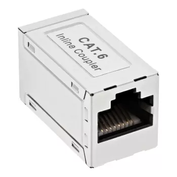 InLine Cat.6-adapter, täielikult varjestatud, metallist, 2x RJ45 F/F, 1:1