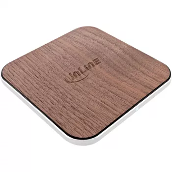 InLine Qi woodcharge, juhtmevaba kiirlaadija, 5/7,5/10W/15W, USB-C
