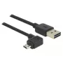 USB-kaabel DeLOCK 83846 USB 2.0 1 m USB A Micro-USB B Must