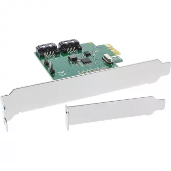 InLine liidesekaart 2 pordiga SATA 6Gb/s x1 PCIe 2.0 RAID 0 / 1 / SPAN
