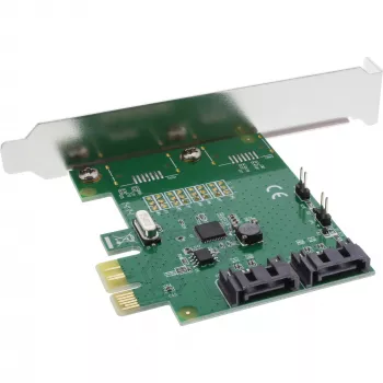 InLine liidesekaart 2 pordiga SATA 6Gb/s x1 PCIe 2.0 RAID 0 / 1 / SPAN