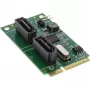 InLine Mini-PCIe 2.0 kaart 2x SATA 6 Gb/s RAID 0 / 1 / SPAN