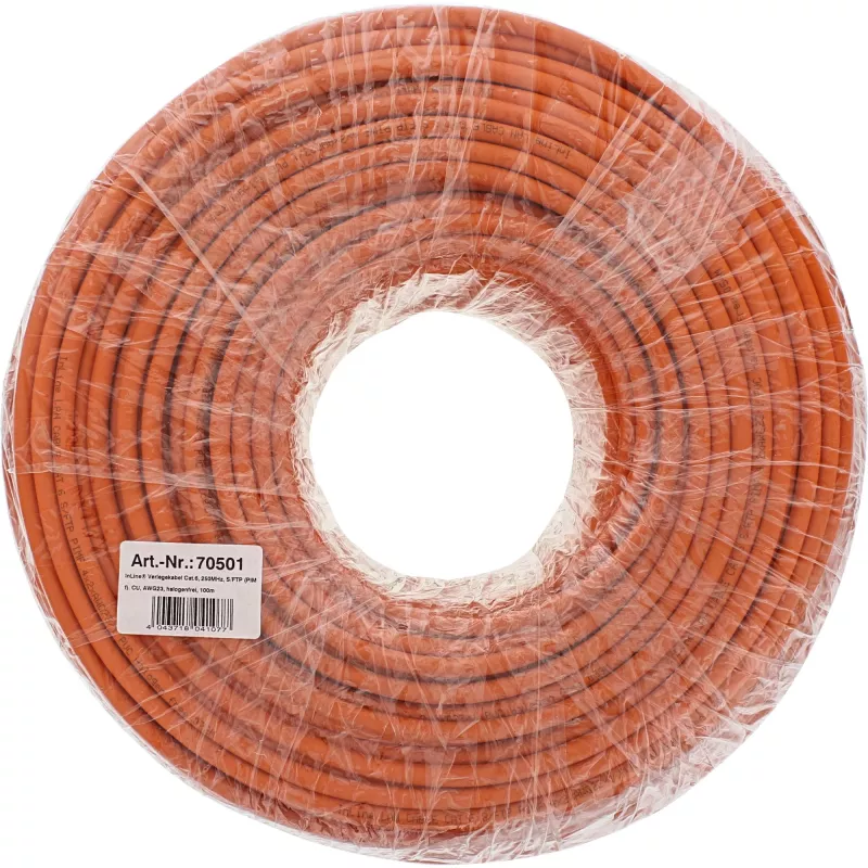 InLine Solid paigalduskaabel 250MHz S/STP Cat.6 CU AWG23 halogeenivaba 300m