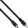 InLine heliadapterkaabel, 3,5 mm stereopistik/pesa keermega, 0,6 m