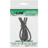 InLine heliadapterkaabel, 3,5 mm stereopistik/pesa keermega, 0,6 m