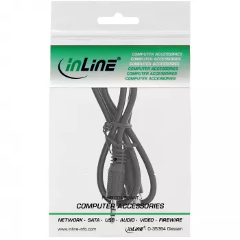 InLine heliadapterkaabel, 3,5 mm stereopistik/pesa keermega, 0,6 m