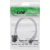 InLine patch-kaabel õhuke, U/FTP, Cat.8.1, TPE halogeenivaba, valge 0,3 m