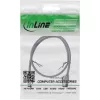 InLine patch-kaabel õhuke, U/FTP, Cat.8.1, TPE halogeenivaba, hall 0,5 m