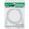 InLine kiire HDMI-kaabel Ethernetiga, M/M, valge, kullatud kontaktid, 2m