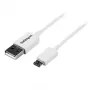 StarTech.com 1 m valge mikro-USB-kaabel – A kuni mikro B