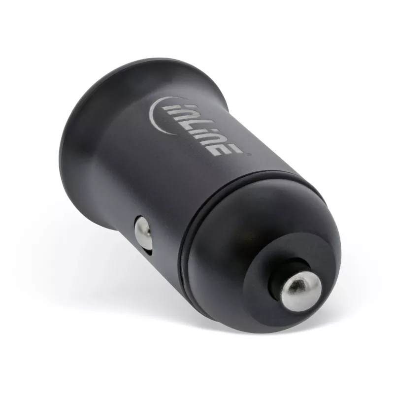 InLine USB autolaadija toiteadapter toiteedastus, USB-A + USB-C, must