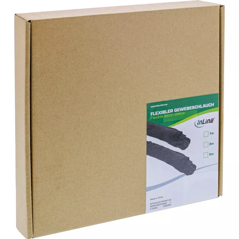 Sleeving InLine isesulguv must Ø10mm, 1 m, polüester, -50–150 °C