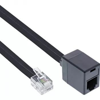 InLine modulaarkaal RJ12 6P6C isane/emane 5m