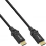 InLine High Speed HDMI pöörlev kaabel, Ethernetiga, AM/AM, must, kuldsed kontaktid, 1,5 m