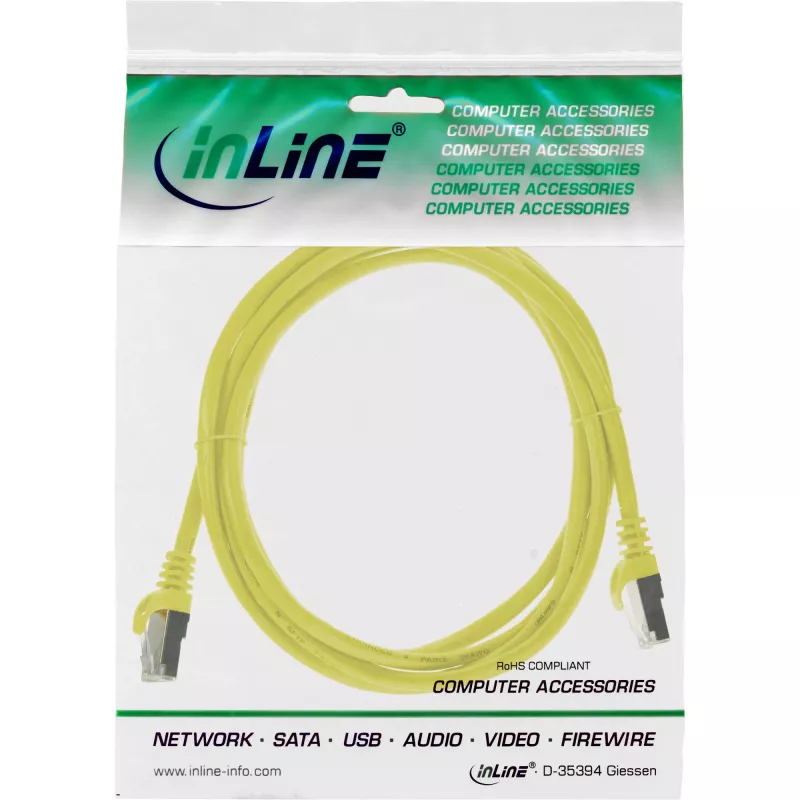 patch-kaabel InLine Cat5e SF/UTP, 1 m, kollane