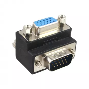 InLine VGA adapter 90° 15 kontakti isane / emane, InLine, 37248I
