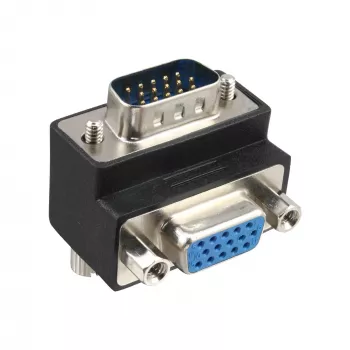 InLine VGA adapter 90° 15 kontakti isane / emane, InLine, 37248I
