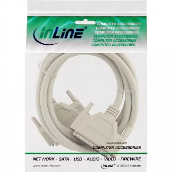 InLine jadalaienduskaabel 37 kontaktiga DB37 isane / isane otse 5 m