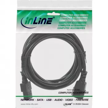 InLine toitejuhtme pikendus C13 C14-le 1,8 m, ETL (USA kasutuseks)