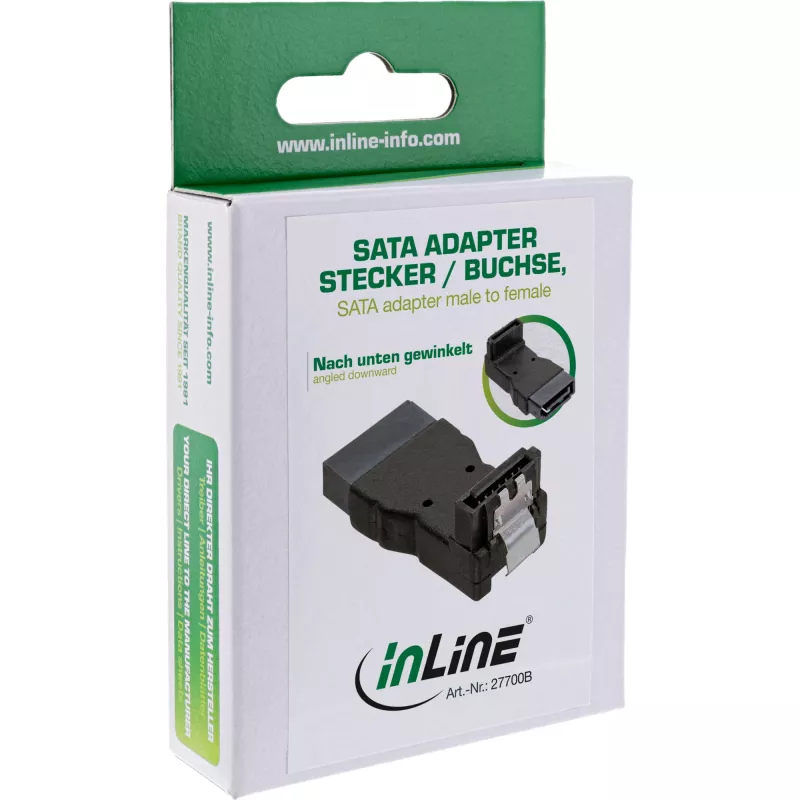 InLine SATA adapter isane- ja emaspoolne allapoole nurga all 27700B