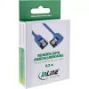 InLine SATA 6Gb/s ümarkaabel, üks ots 90° nurgaga, lukustitega, 0,3 m