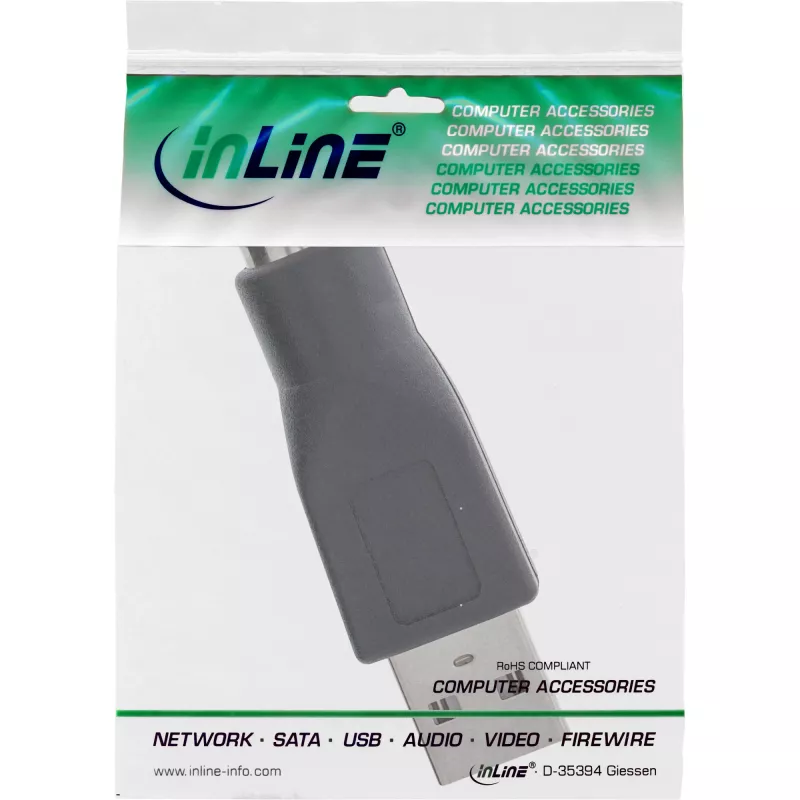 InLine USB-adapter, tüüp A-pistik / MD6 emane PS/2 emane