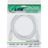 InLine High Speed HDMI kaabel with Ethernet, M/M, valge, kullatud kontaktidega, 3m