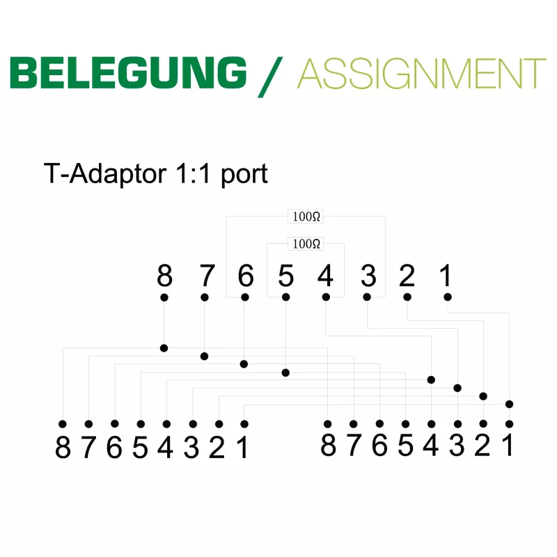 InLine ISDN-jagaja 69932B 1 -> 2 0,15 m takistitega