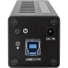 InLine USB 3.0 10 pordiga jaotur, alumiiniumkorpus, 4A toiteplokiga, must