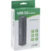 InLine USB 3.0 10 pordiga jaotur, alumiiniumkorpus, 4A toiteplokiga, must