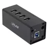 InLine USB 3.0 jaotur, 4 porti, alumiiniumkorpus, 2,5 A toiteplokiga