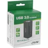 InLine USB 3.0 jaotur, 4 porti, alumiiniumkorpus, 2,5 A toiteplokiga