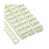 Kaablimärgistusrõngad 6 mm InLine nr 0–9, plast, valge, pakis 100 tk