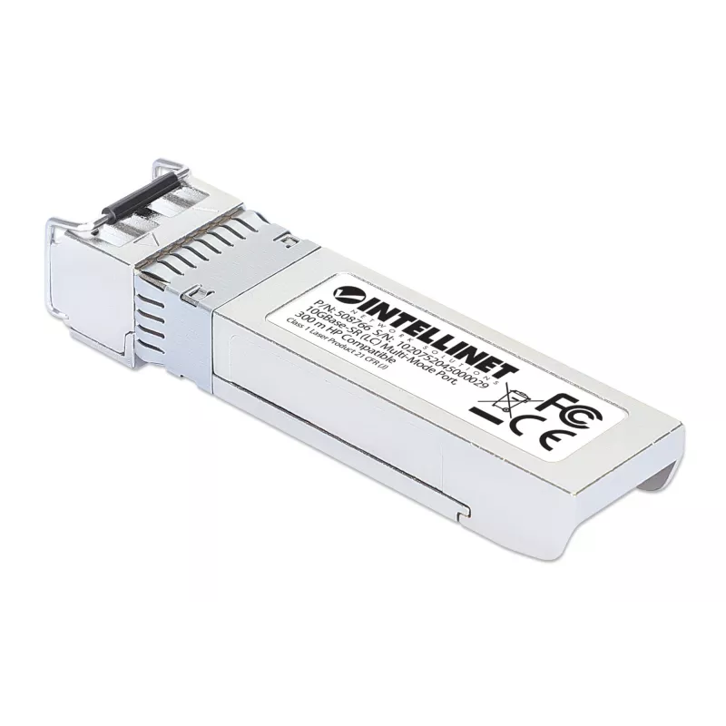 Intellinet transiiver Module Optical, 10 Gigabit Fiber SFP+, 10GBase-SR (LC) Multi-Mode Port, 300m, lainepikkus 850nm, Ethernet, Fiiber, HPE-ga ühilduv, samaväärne HPE J9150A / J9150D / JD092A / JD092B, kolmeaastane garantii