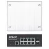 Intellinet Industrial 8-Port Gigabit Ethernet PoE+ Layer 2+ Web-Managed Switch with 2 SFP Ports IEEE 802.3at/af (PoE+/PoE) Compliant, PoE Power Budget up to 240 W, Layer 2+/Layer 3 Lite, IP30-Rated Metal Housing, Self-Healing Network, Endspan, DIN-Rail Mo
