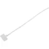 InLine kaablisidemed märgistusväljaga 200 mm x 2,5 mm 100 tk, valge, 200 mm, 3 mm, 2,5 mm, 109 g, 120 mm