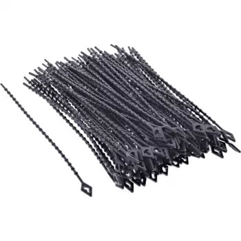 Kaablisidemed InLine 150 mm must, pakis 100 tk – kinnitusrihmad kaablitele