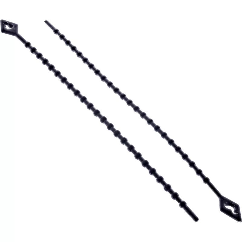 Kaablisidemed InLine 150 mm must, pakis 100 tk – kinnitusrihmad kaablitele