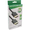 InLine Slim Ultra High Speed HDMI-kaabel M/M 8K4K kullatud must 1,5 m