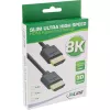 InLine Slim Ultra High Speed HDMI-kaabel M/M 8K4K kullatud must 0,5 m