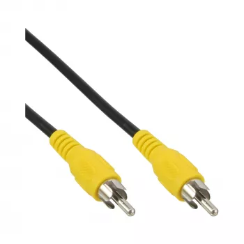 InLine videokaabel, 1x RCA M/M, kollased pistikud, 7 m