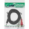 Helikaabel 2x RCA emane / 3,5 mm stereo isane 5 m InLine 89941D