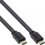 InLine HDMI lamekaabel, kiire kaabel Ethernetiga, kullatud, must, 0,5 m