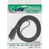 InLine HDMI lame kaabel, kiire kaabel Etherneti, kullatud, must, 7,5 m