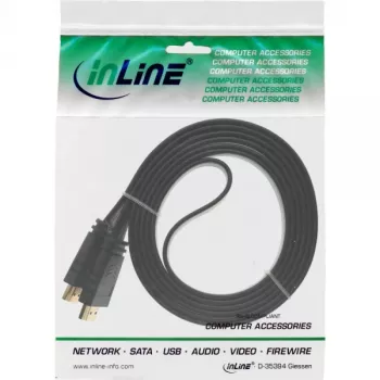 InLine HDMI lame kaabel, kiire kaabel Etherneti, kullatud, must, 7,5 m
