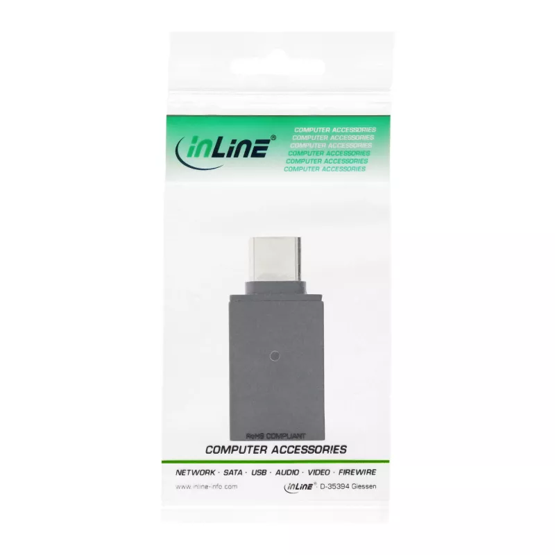 InLine USB 3.2 Gen.2 adapter, USB-C isane USB-A emasele, OTG