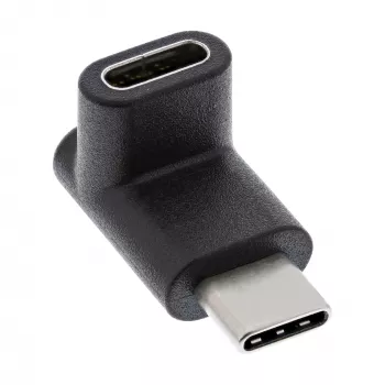 USB 3.2 Gen.2 adapter InLine 35807 USB-C isane emasele C üles/alla nurga all