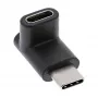 USB 3.2 Gen.2 adapter InLine 35807 USB-C isane emasele C üles/alla nurga all