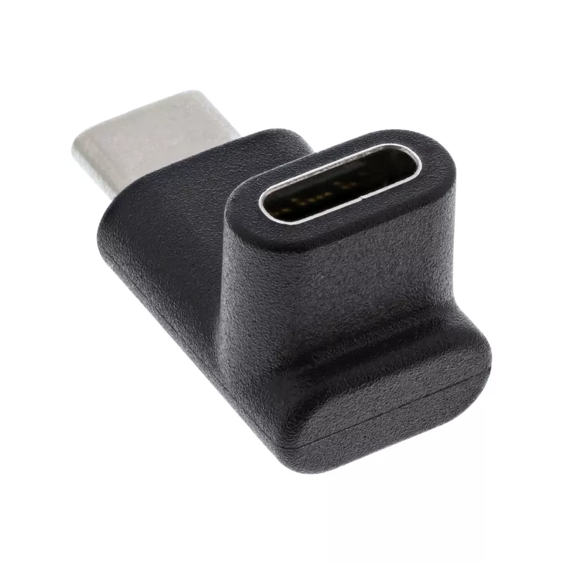 USB 3.2 Gen.2 adapter InLine 35807 USB-C isane emasele C üles/alla nurga all