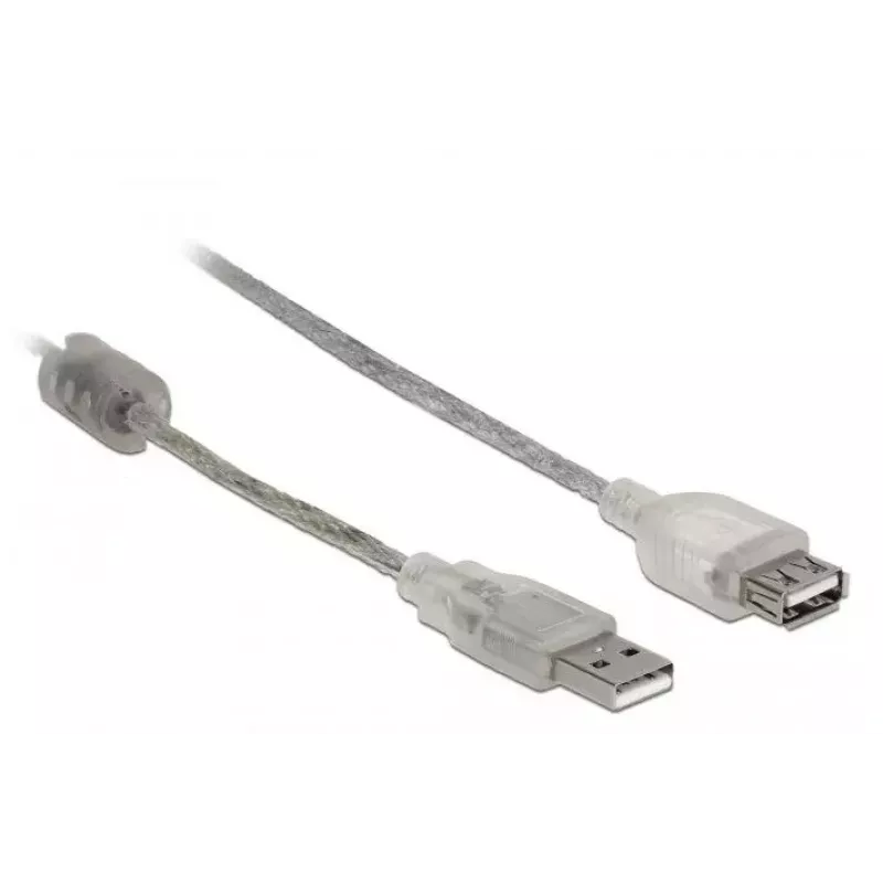 USB-kaabel DeLOCK 82244 USB 2.0 0.3 m läbipaistev